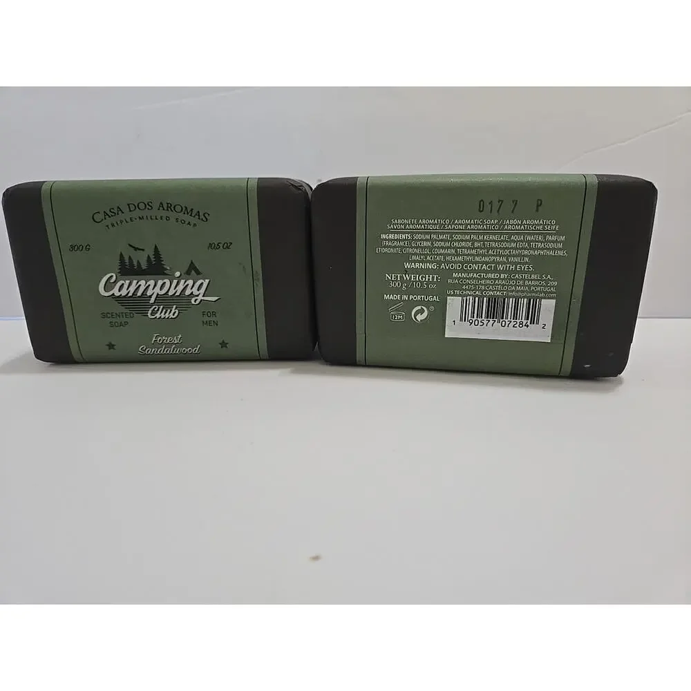 Casa Dos Aromas Forest SandalWood Triple Milled Soap Scented Camping Club Men